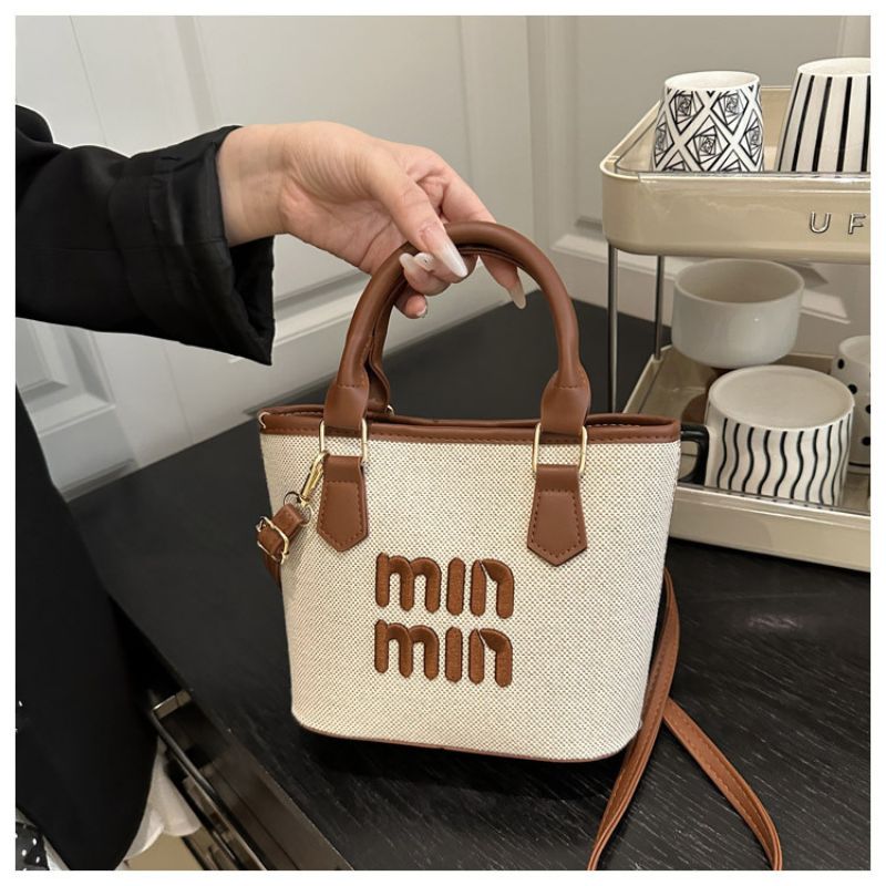 Trendy Women's Retro Bucket Handbag Versatile Large Capacity Shoulder Bag