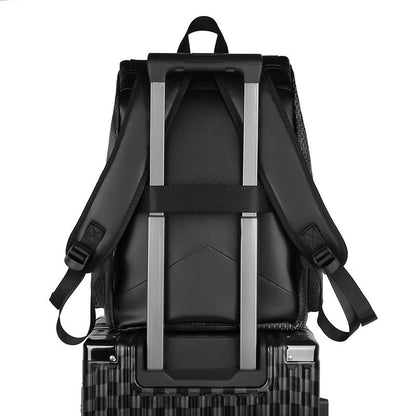 Fashion Leather Backpack With Buckle Flap Closure for Work, Travel & College