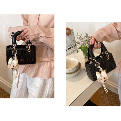 Luxury Diamond Elegant Scarf Accent Shoulder & Crossbody Bag For Women