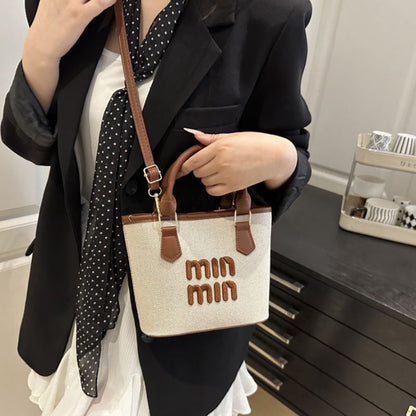 Trendy Women's Retro Bucket Handbag Versatile Large Capacity Shoulder Bag