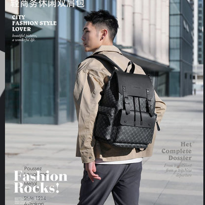 Premium Everyday Leather Backpack for Men & Women - 43*28 cm
