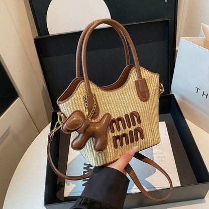 Premium Straw Woven Mini Bag – Stylish Beach & Resort Handbag