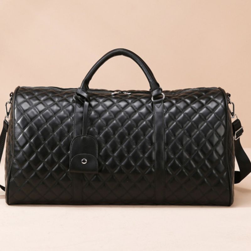 Elegant Quilted Carry-On Travel Bag – Large Capacity Weekend & Travel