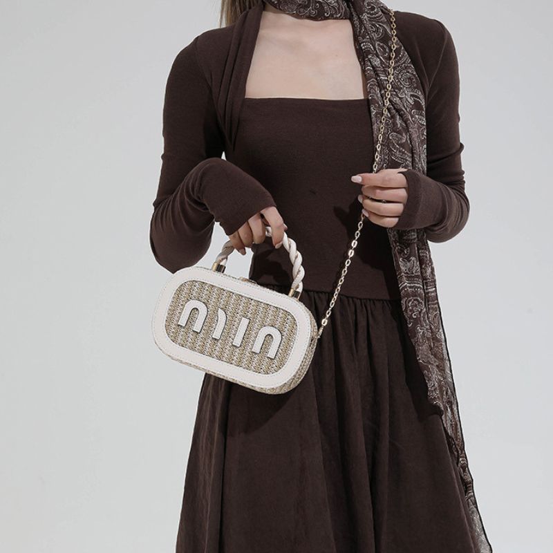 Trendy Modern Letter Small Square Letter Crossbody Bag