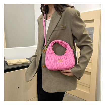 Elegant Diamond Quilted Women's Shoulder & Crossbody Handbag For Women