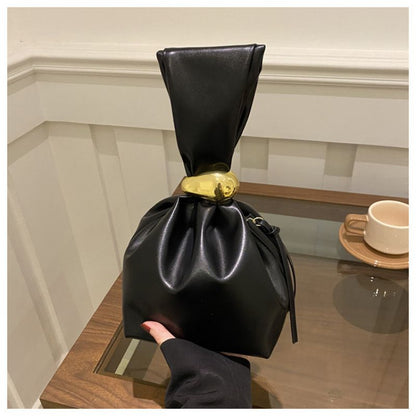 Vintage Pleated Bucket Bag for Women – Chic  Fashion Shoulder Handbag