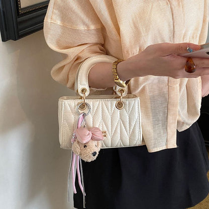 Luxury Diamond Elegant Scarf Accent Shoulder & Crossbody Bag For Women