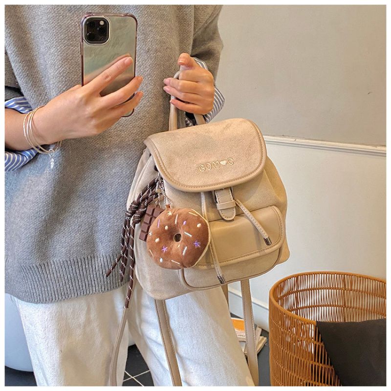 New Stylish Retro Suede Backpack For Women – Vintage Travel & Everyday Bag