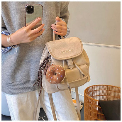 New Stylish Retro Suede Backpack For Women – Vintage Travel & Everyday Bag