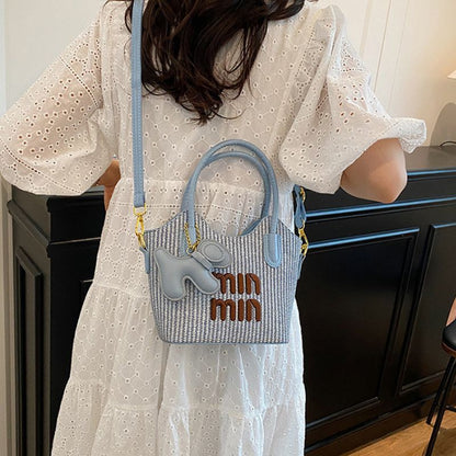 Premium Straw Woven Mini Bag – Stylish Beach & Resort Handbag