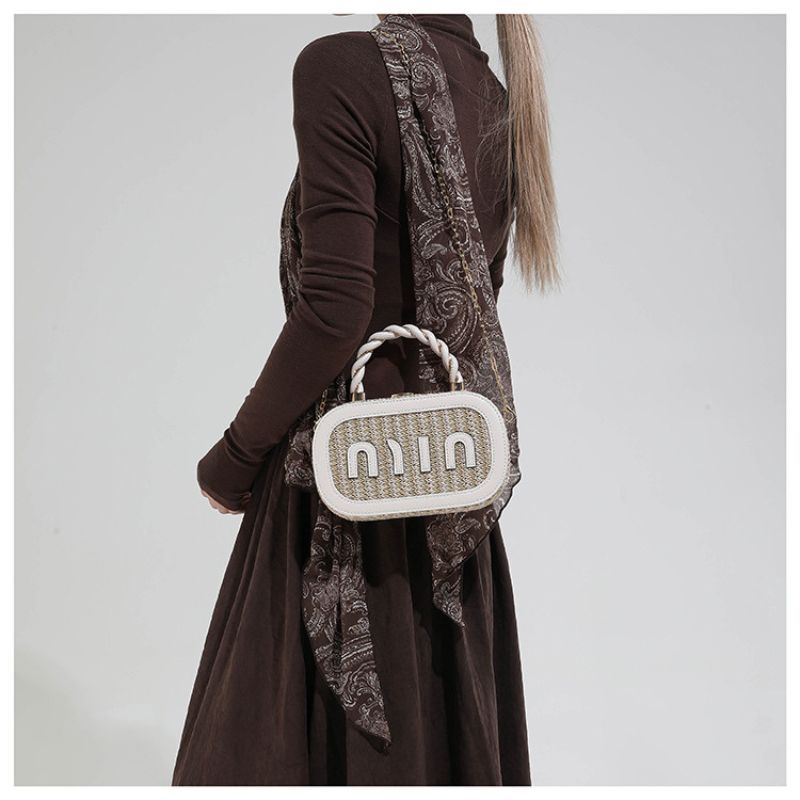 Trendy Modern Letter Small Square Letter Crossbody Bag