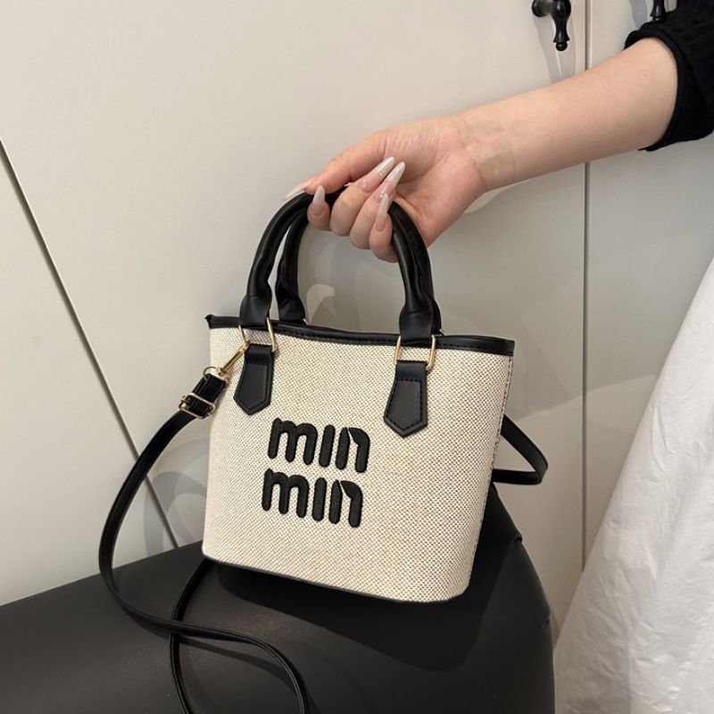 Trendy Women's Retro Bucket Handbag Versatile Large Capacity Shoulder Bag