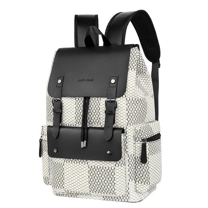 Fashion Leather Backpack With Buckle Flap Closure for Work, Travel & College