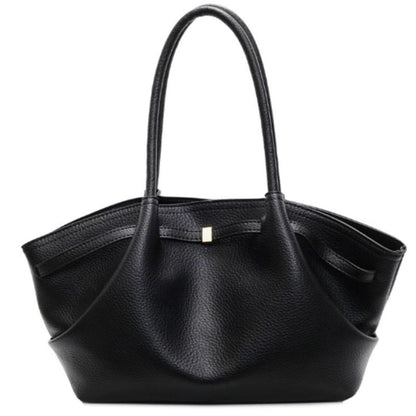 Black color women hand bag purse on white background