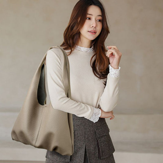 Fashionable  Soft Leather One- Shoulder Large Capacity Women Bag - Define your Purpose